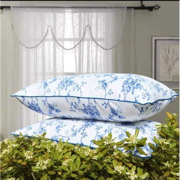 Plush Fiber Pillow Pair - Ultimate Comfort and Support - Image 2