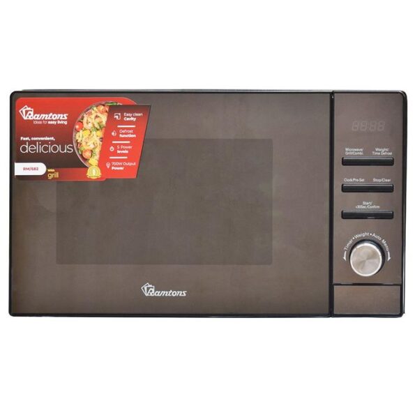 Ramtons RM/682 Semi-Digital Microwave + Grill - 20L Mirror Finish - Image 4