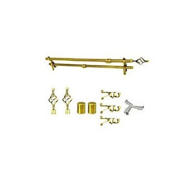 3 Meter Double Adjustable Curtain Rod - Gold Finish, Telescopic Design, and Elegant Style - Image 2