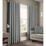 Gray Blackout Curtains 2Pc 1.5M Each + Sheer – Thermal Insulated, Energy Efficient, and Stylish