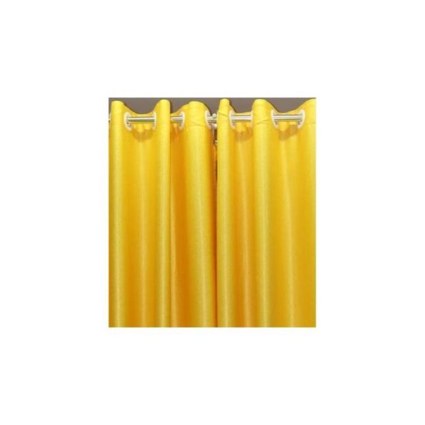 3 mtrs Mustard Yellow Blackout Curtain for Windows and Doors - Energy Efficient, Soundproof, and Luxuriously Soft - Image 3