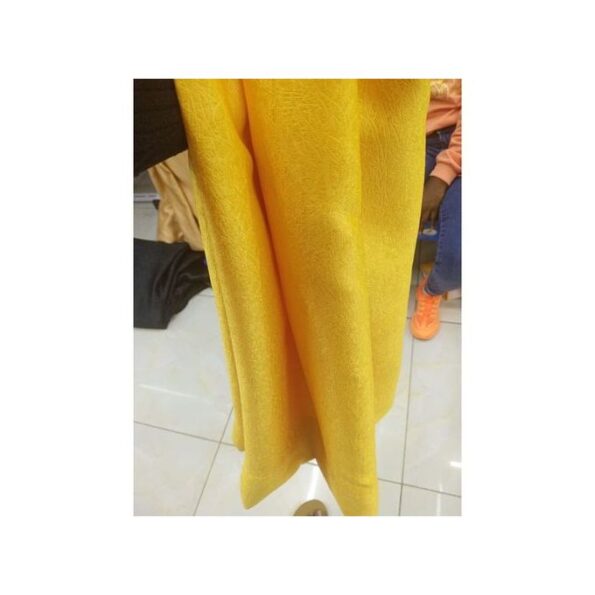 3 mtrs Mustard Yellow Blackout Curtain for Windows and Doors - Energy Efficient, Soundproof, and Luxuriously Soft - Image 4