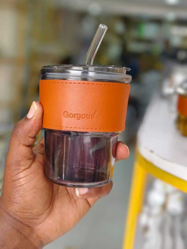 portable glass cup