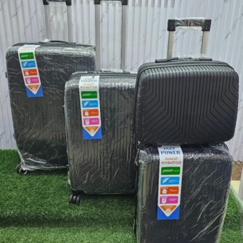 Size 30 Rubber Suitcase (4-Piece Set with Extra Small Cosmetic Case)