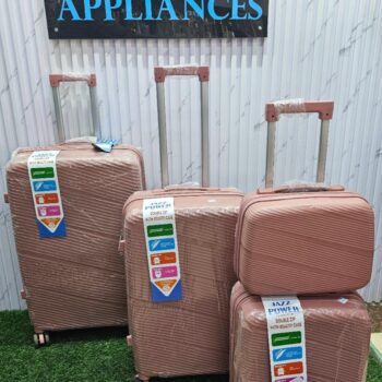 Size 28 Rubber Suitcase (4-Piece Set with Extra Small Cosmetic Case)