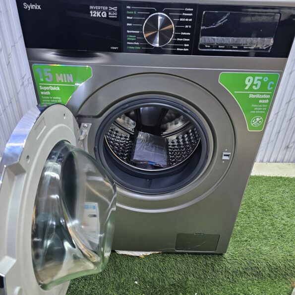 Syinix front load washing machine wash and spin 12kg