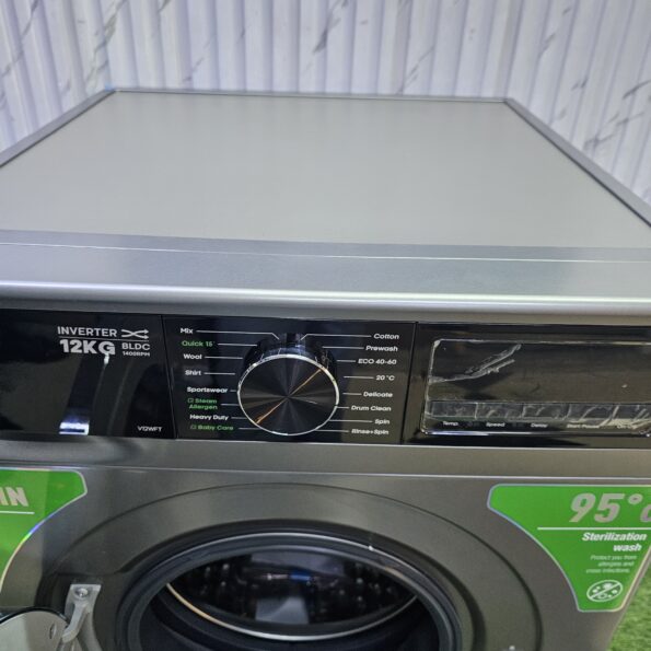 Syinix front load washing machine wash and spin 12kg - Image 3