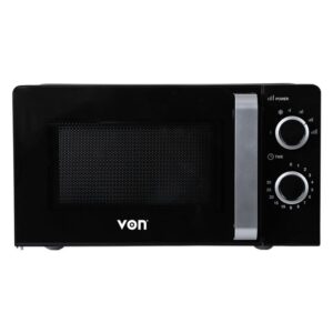 VON VAMS-20MGX - Manual Microwave Oven, Solo - 20L - Black.