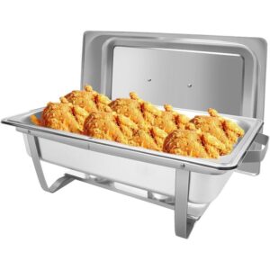11L Foldable Stainless Steel Chafing Dish ? Perfect Food Warmer for Buffets & Events