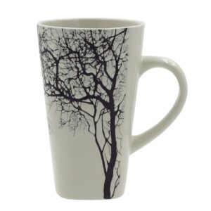 Ceramic Tea Mug with Tree-Shaped Deco ? Sip in Nature?s Elegance
