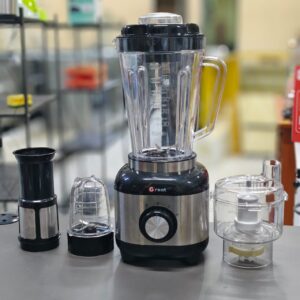New Great Tech 4 in 1 Electric Blender ? Unbreakable Jug, Waterproof Motor, Stainless Steel Blade